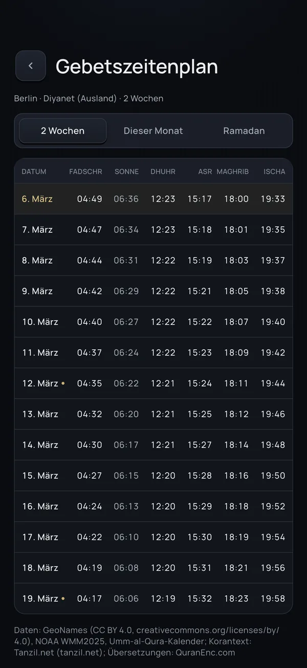 Ramadan-Kalender