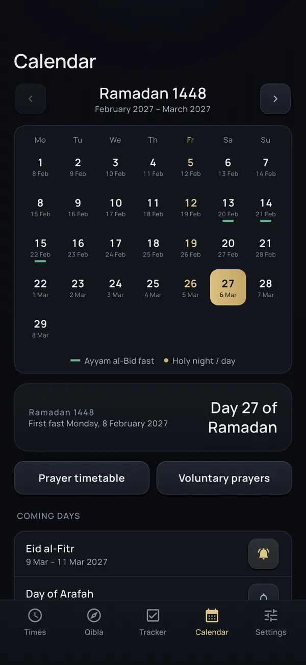 Calendar