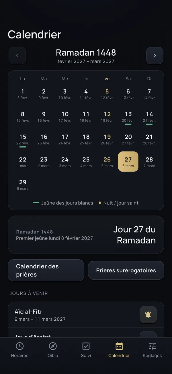 Calendrier