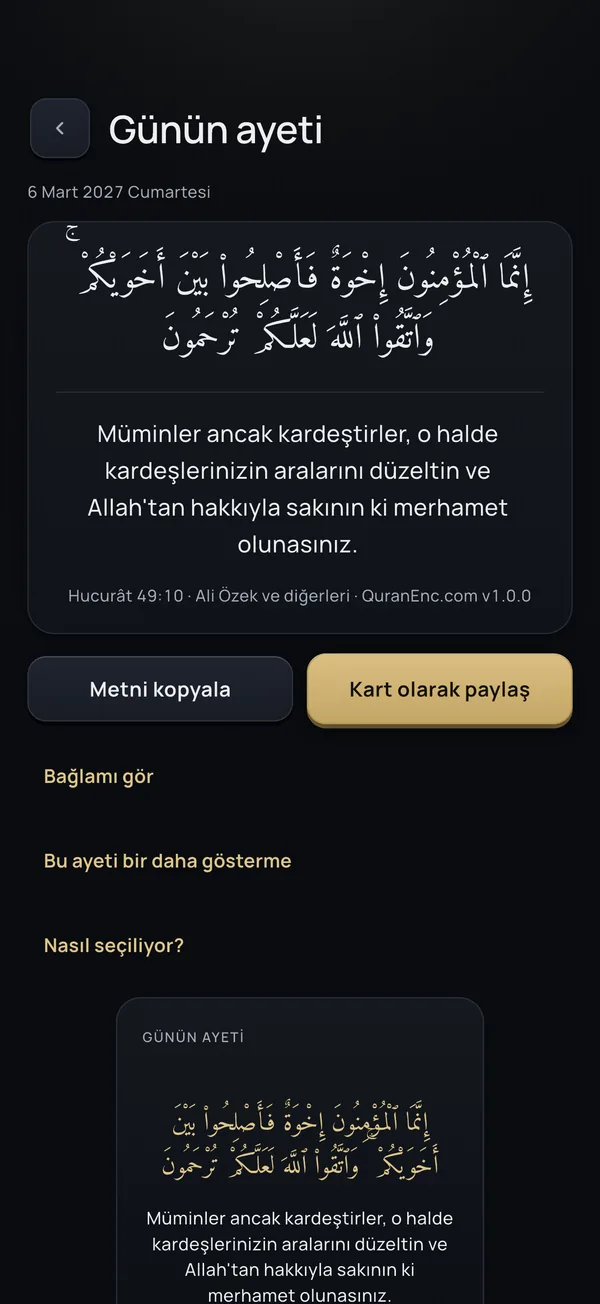 Günün ayeti